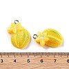 Opaque Resin Pendants LS-RESI-S013-02I-2