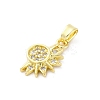 Brass Micro Pave Cubic Zirconia Pendants KK-S510-12G-2