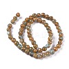 Synthetic Gold Clinquant Stone Beads Strands G-E551-A04-2