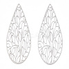 Rack Plating Brass Filigree Pendants LS-X-KKC-T001-68P-2