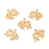 Ion Plating(IP) 201 Stainless Steel Pendants STAS-K003-04G-1