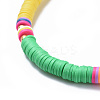 Handmade Polymer Clay Heishi Beads Choker Necklaces NJEW-JN02447-2