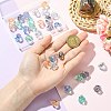 30Pcs 5 Colors Electroplate Transparent Acrylic Beads PACR-CJ0001-41-4