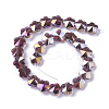 Electroplate Glass Beads Strands EGLA-J148-A-AB08-2