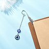 Tibetan Style Alloy Feather Bookmarks AJEW-JK00397-2