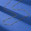 2MM 304 Stainless Steel Satellite Chain Necklaces NJEW-T016-24G-2