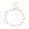 304 Stainless Steel Satellite Chains Anklets AJEW-AN00690-2