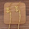 Alloy Body and Vine Leaves Hair Sticks PW-WG55490-02-1