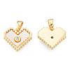 Natural Freshwater Shell Charms KK-N233-414-1