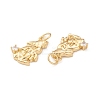 Eco-Friendly Brass Micro Pave Cubic Zirconia Pendants KK-I698-36G-4