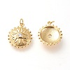 Brass Pendants X-ZIRC-L098-026G-2