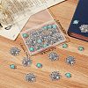 20Pcs Tibetan Style Alloy Flower Multi-Strand Links FIND-SC0003-65-6