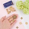 20Pcs 10 Styles 201 Stainless Steel Connector Charms FIND-SC0004-69-3