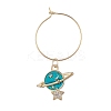 Alloy Enamel Wine Glass Charms AJEW-JO00181-2