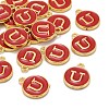 Golden Plated Alloy Enamel Charms ENAM-S118-03U-4
