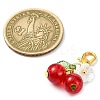 8Pcs 8 Colors Cherry Glass Pendant Decorations HJEW-JM02716-3