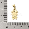 Rack Plating Brass Micro Pave Cubic Zirconia Pendants KK-P272-16B-G-3