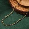 304 Stainless Steel Satellite Chain Necklaces X-NJEW-L173-012-G-1