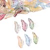 120Pcs 6 Colors Baking Paint Transparent Glass Pendants DGLA-FS0001-18-2