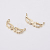 Long-Lasting Plated Brass Charms KK-F741-49G-2