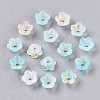 Frosted Transparent Acrylic Beads OACR-N137-72I-2
