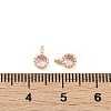 Brass Pave Cubic Zirconia Pendants KK-H204-03KCG-04-3