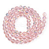 Transparent Electroplate Glass Beads Strands EGLA-N012-001-B06-2
