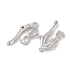 Brass Micro Pave Clear Cubic Zirconia Pendants LS-KK-L212-06P-2
