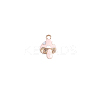 Golden Tone Alloy Enamel Mushroom Charm FIND-SZC0017-017-1