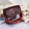 2Pcs 2 Colors Acrylic Curb Chain Bag Strap FIND-GN0001-29-7