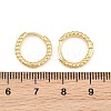 Brass Huggie Hoop Earrings KK-CBA8324-18C-G-4