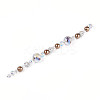 Glass and Acrylic and Imitation Pearl and Rhinestone Beads Strands MAK-T011-06M-2
