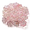UV Plating Rainbow Iridescent Acrylic Beads OACR-P010-04B-3