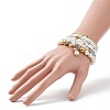 7Pcs 7 Style Natural Dyed Malaysia Jade & Agate & Glass Seed Beaded Stretch Bracelets Set BJEW-JB08892-02-3