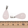 Natural Rose Quartz Pendants G-S364-072P-01-3
