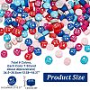 6 Strands 6 Colors Handmade Polymer Clay Bead Strands CLAY-NB0001-71-2