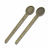 Tibetan Style Alloy Cabochon Setting LS-TIBE-R001-01AB-2