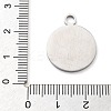 Anti-Tarnish 304 Stainless Steel Pendants STAS-M076-02P-3
