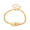 Constellation 202 Stainless Steel Figaro Chain Link Bracelets for Women Men AJEW-U006-01I-1