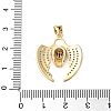 Brass Micro Pave Cubic Zirconia Pendants KK-A252-12G-3