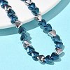 Heart Non-magnetic Synthetic Hematite Link Chain Bracelets for Women BJEW-Z148-07P-01-4