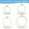 Brass Linking Rings KK-OC0001-06-FF-2