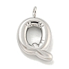 Non-Tarnish 304 Stainless Steel Pendants STAS-C102-15P-Q-1