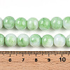 Ombre Effect Dyed Crackle Glass Round Beads Strands GLAA-T031-10mm-01L-4
