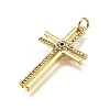 Brass Micro Pave Cubic Zirconia Pendants LS-KK-Z100-26G-2