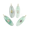 Natural Green Fluorite Pendants G-D357-02G-1