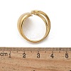 304 Stainless Steel Cuff Rings for Women RJEW-A063-01A-G-4