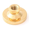 Golden Tone Round Wax Seal Brass Stamp Heads AJEW-S087-01G-08-3