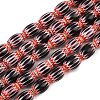Handmade Millefiori Glass Oval Bead Strands LK-Z001-01B-B-M-2