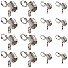 60Pcs 2 Styles Stainless Steel Spring Bead Clamps for Beading Jewelry Making FIND-SC0009-62-1